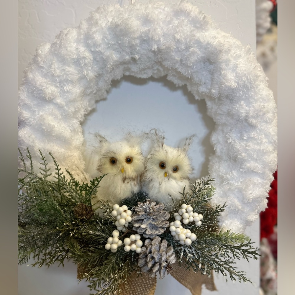 Loop Yarn Christmas Wreath🎄❄️